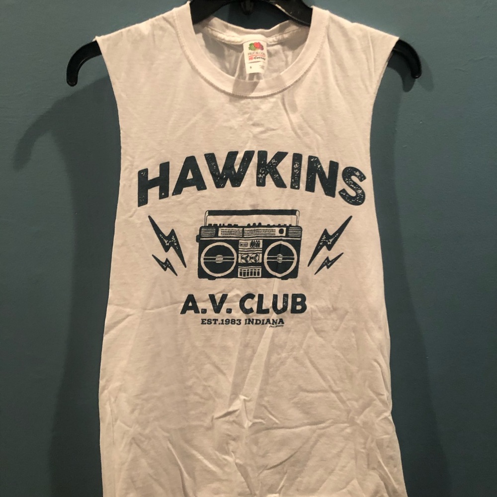 “Hawkins AV Club” STRANGER THINGS MUSCLE TANK